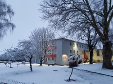 Eingangsbereich der Abteilung Göttingen im Winter